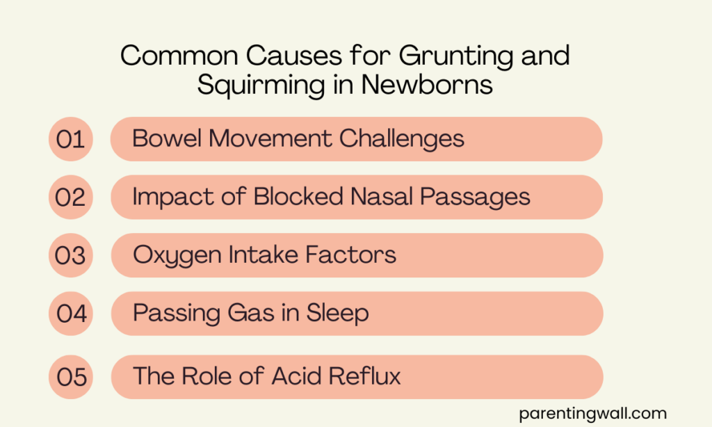Common Causes for Grunting and Squirming in Newborns