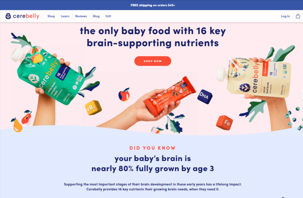 Cerebelly baby food brand